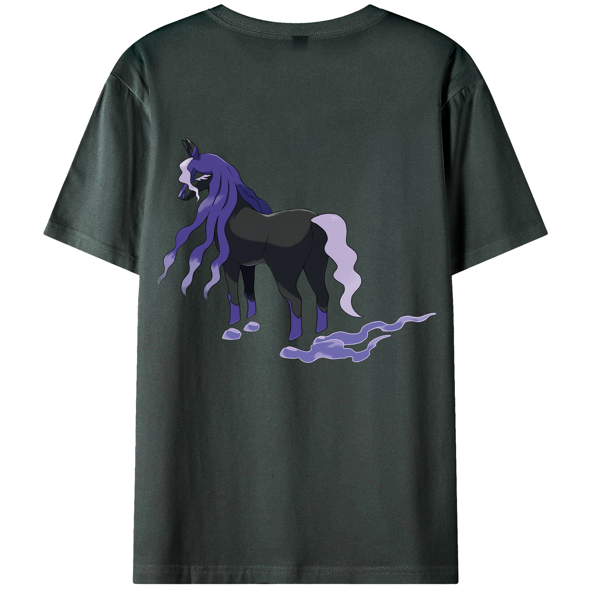 （画像用） ポケットモンスター Pokémon 綿100％ メンズ半袖Tシャツ（バックプリント） 通気性